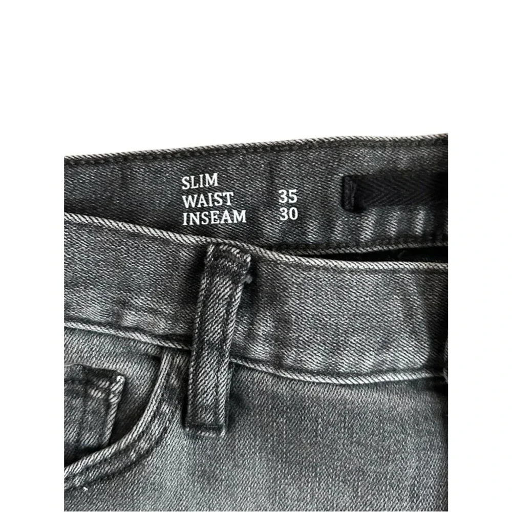 Banana Republic Slim Traveler Gray Denim Jeans 35x30